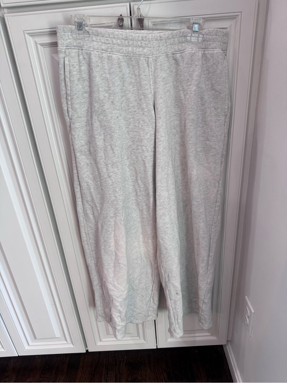 Hollister Light Gray Cozy Track Pants